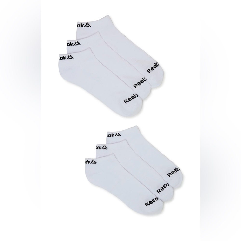 Reebok Men's Performance Cotton Blend Low Cut Socks, 6-Pack
